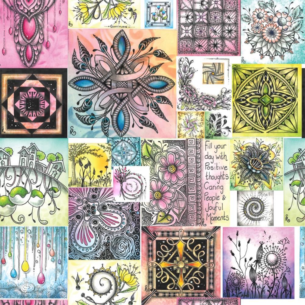Sanntangle Art Tiles Collection Fabric