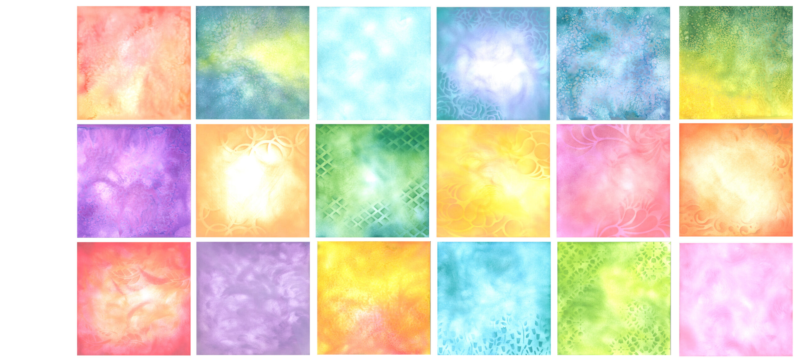 Printed square background fabric